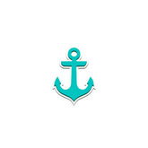 Bogg Bit - Turquoise Anchor