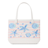 Original Bogg Bag - Pink Stripes & Blue Shells