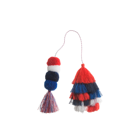 Bogg Bag Bauble - Usa Double Tassel