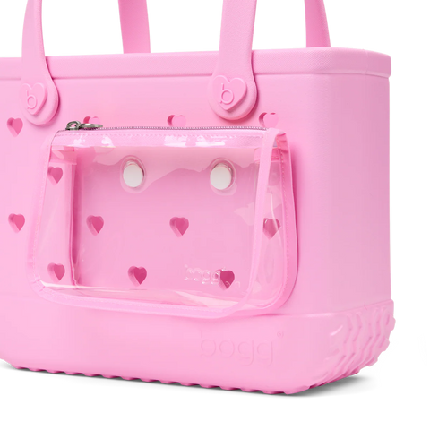 Bitty Bogg Bag - Cut Out Heart Pink Taffy