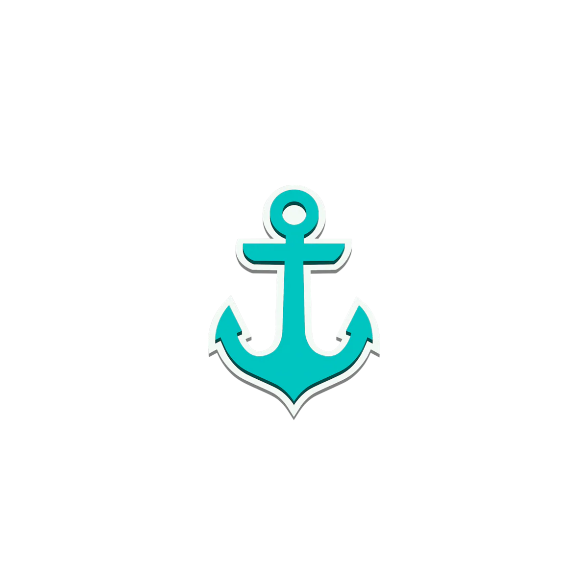 Bogg Bit - Turquoise Anchor