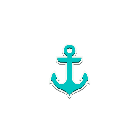 Bogg Bit - Turquoise Anchor