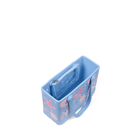Bitty Bogg Bag - Carolina Blue Shells and Starfish