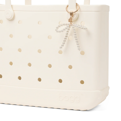 Bogg'd & Charmed  - White Pearl Bow