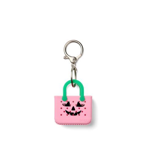 Tiny Tote Keychain - Pink Bogg O' Lantern
